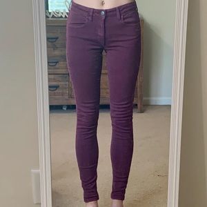 American Eagle Jean Jegging Burgundy